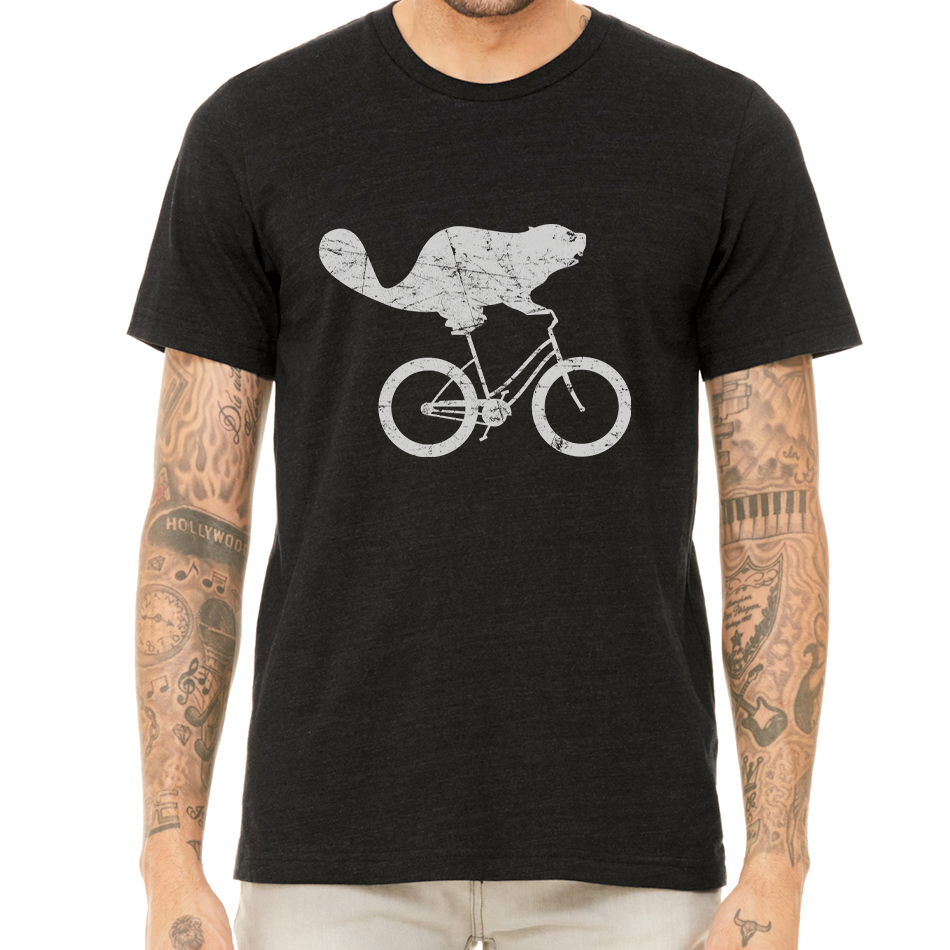 Beaverdale Bicycles Beaver Logo Unisex Heather CVC T-Shirt