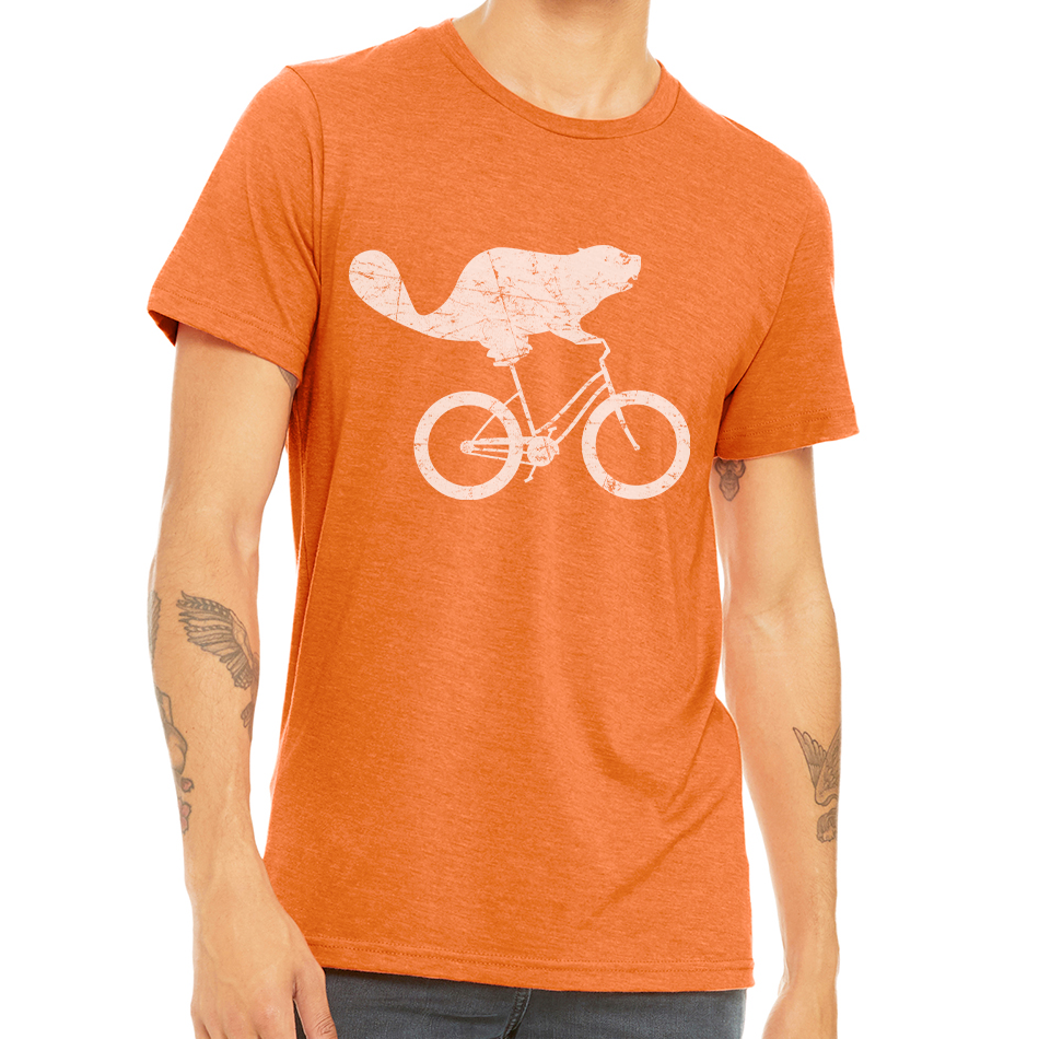 Beaverdale Bicycles Beaver Logo Unisex Heather CVC T-Shirt