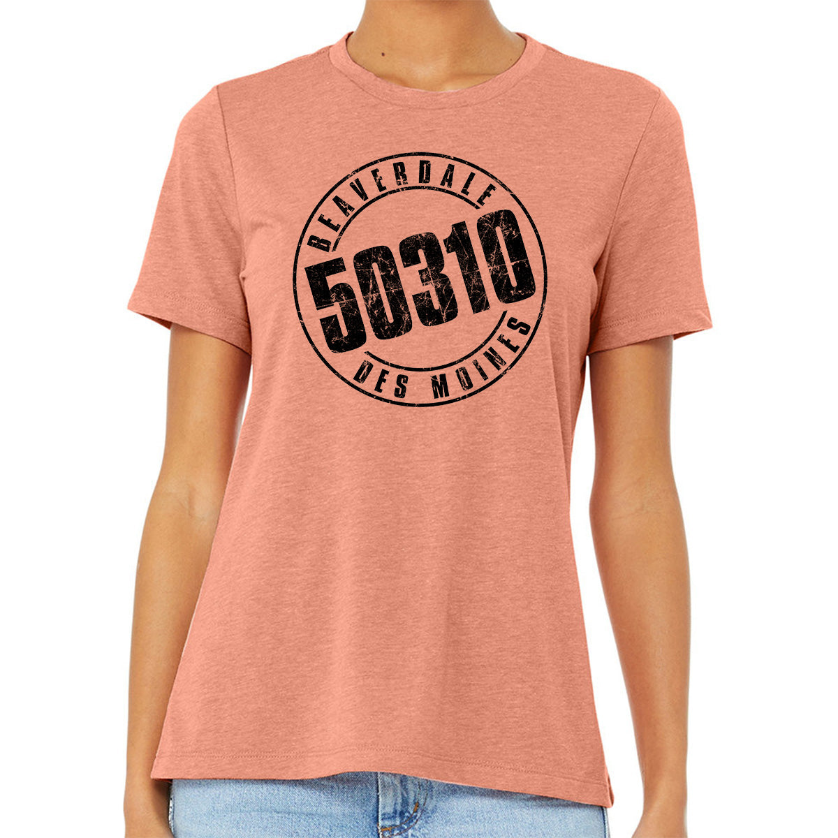 "50310" - Ladies' Relaxed Heather CVC Short-Sleeve T-Shirt