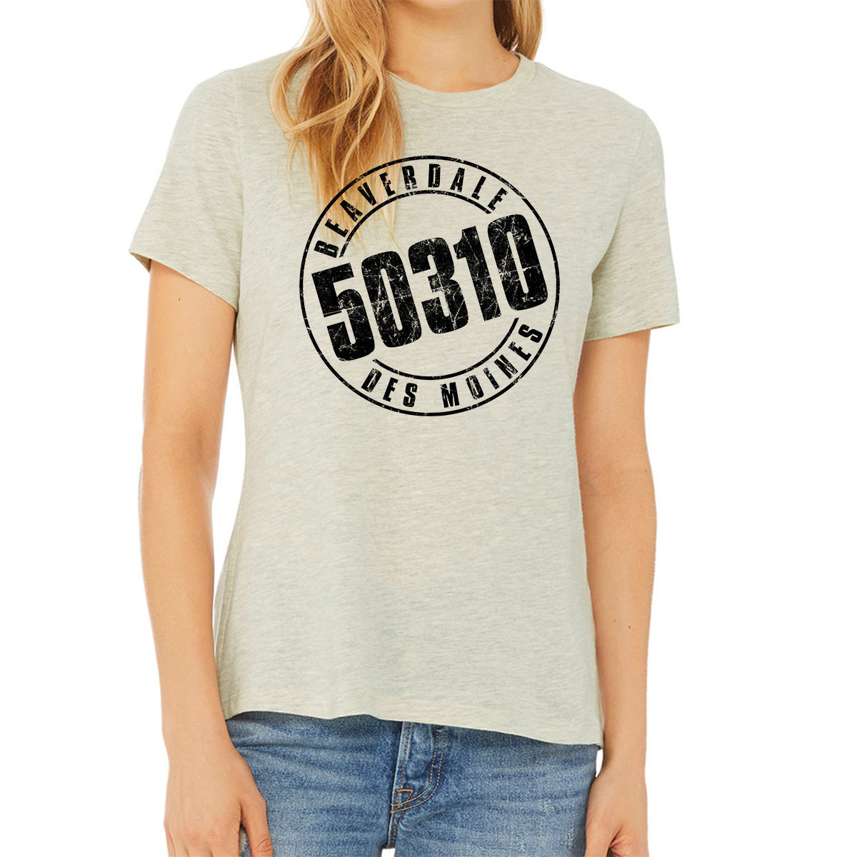 "50310" - Ladies' Relaxed Heather CVC Short-Sleeve T-Shirt