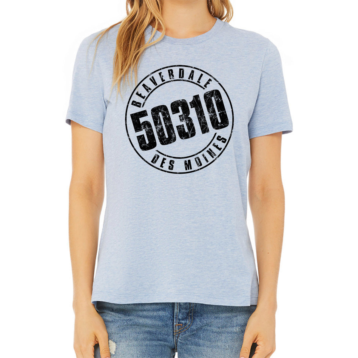 "50310" - Ladies' Relaxed Heather CVC Short-Sleeve T-Shirt