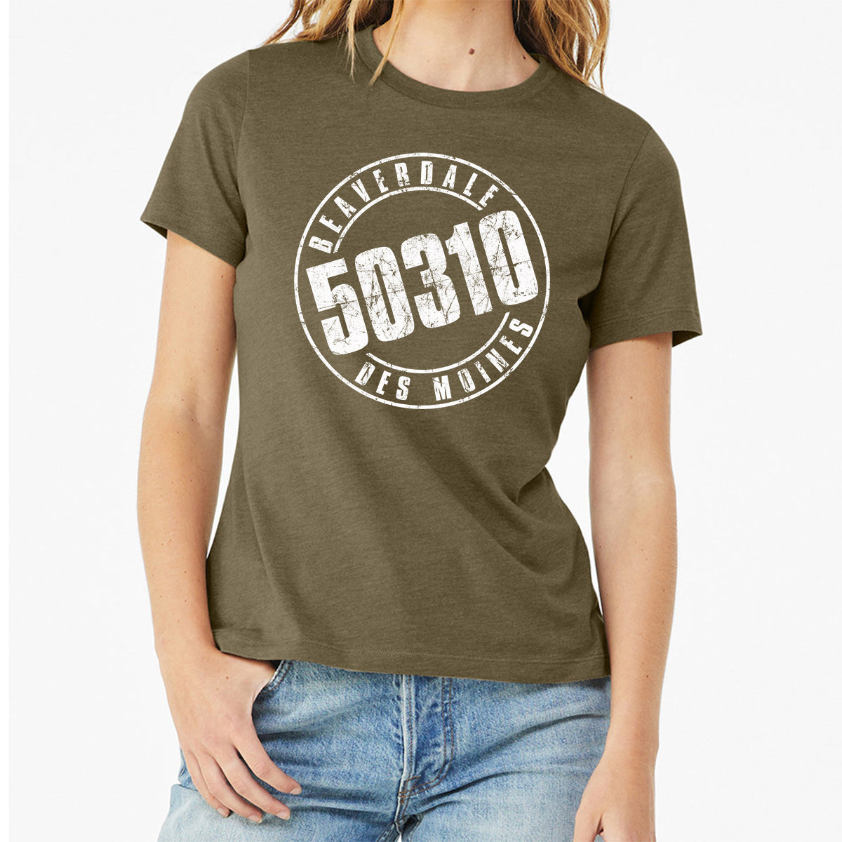 "50310" - Ladies' Relaxed Heather CVC Short-Sleeve T-Shirt