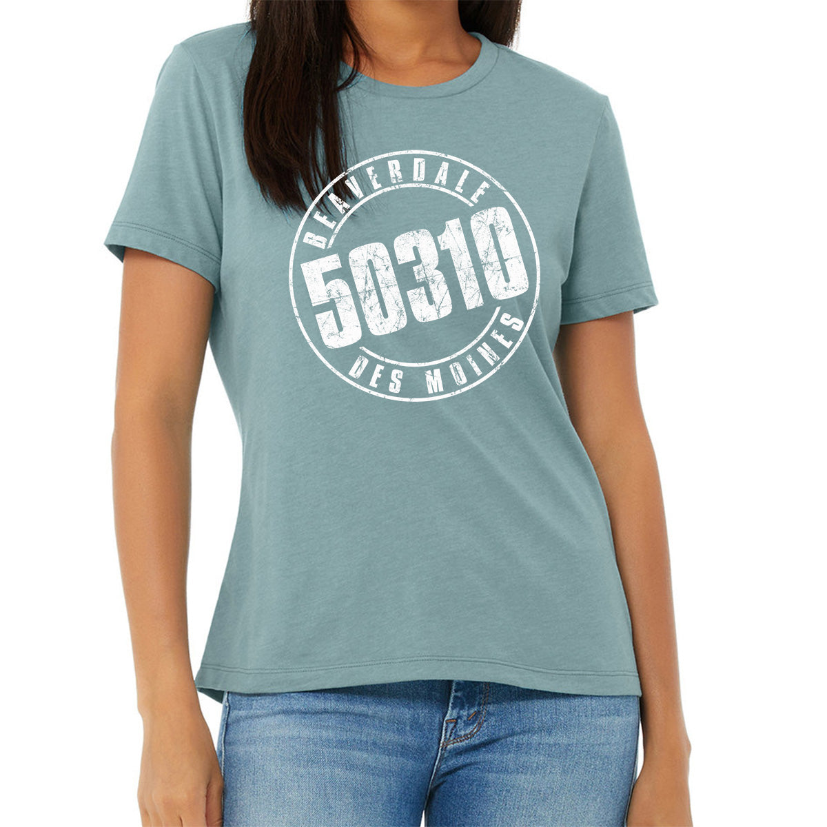 "50310" - Ladies' Relaxed Heather CVC Short-Sleeve T-Shirt