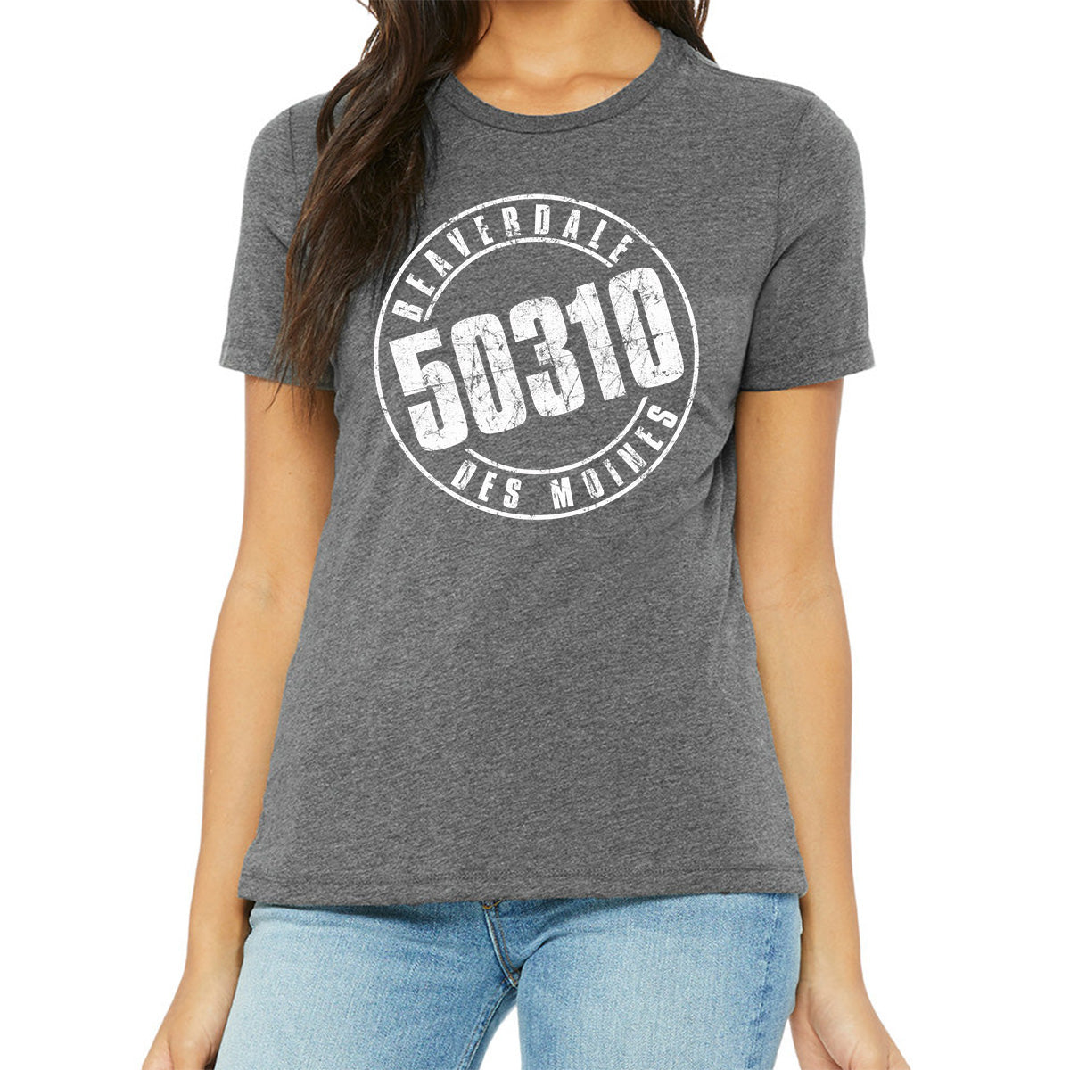 "50310" - Ladies' Relaxed Heather CVC Short-Sleeve T-Shirt