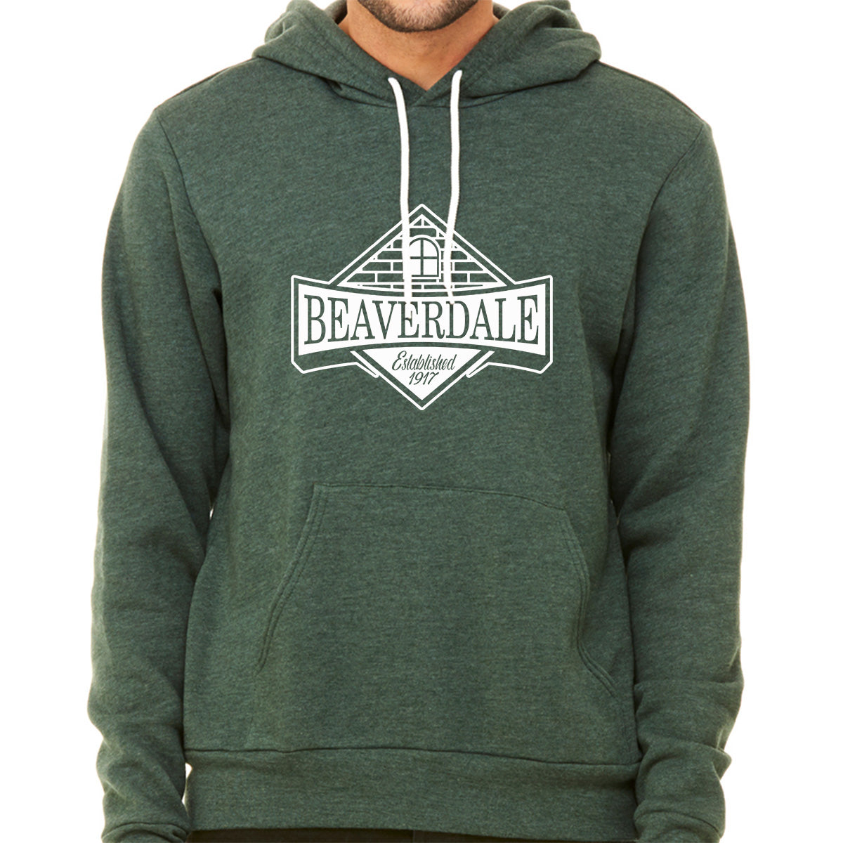 "Beaverdale Est. 1917 Crest" - Unisex Sponge Fleece Pullover Hoodie