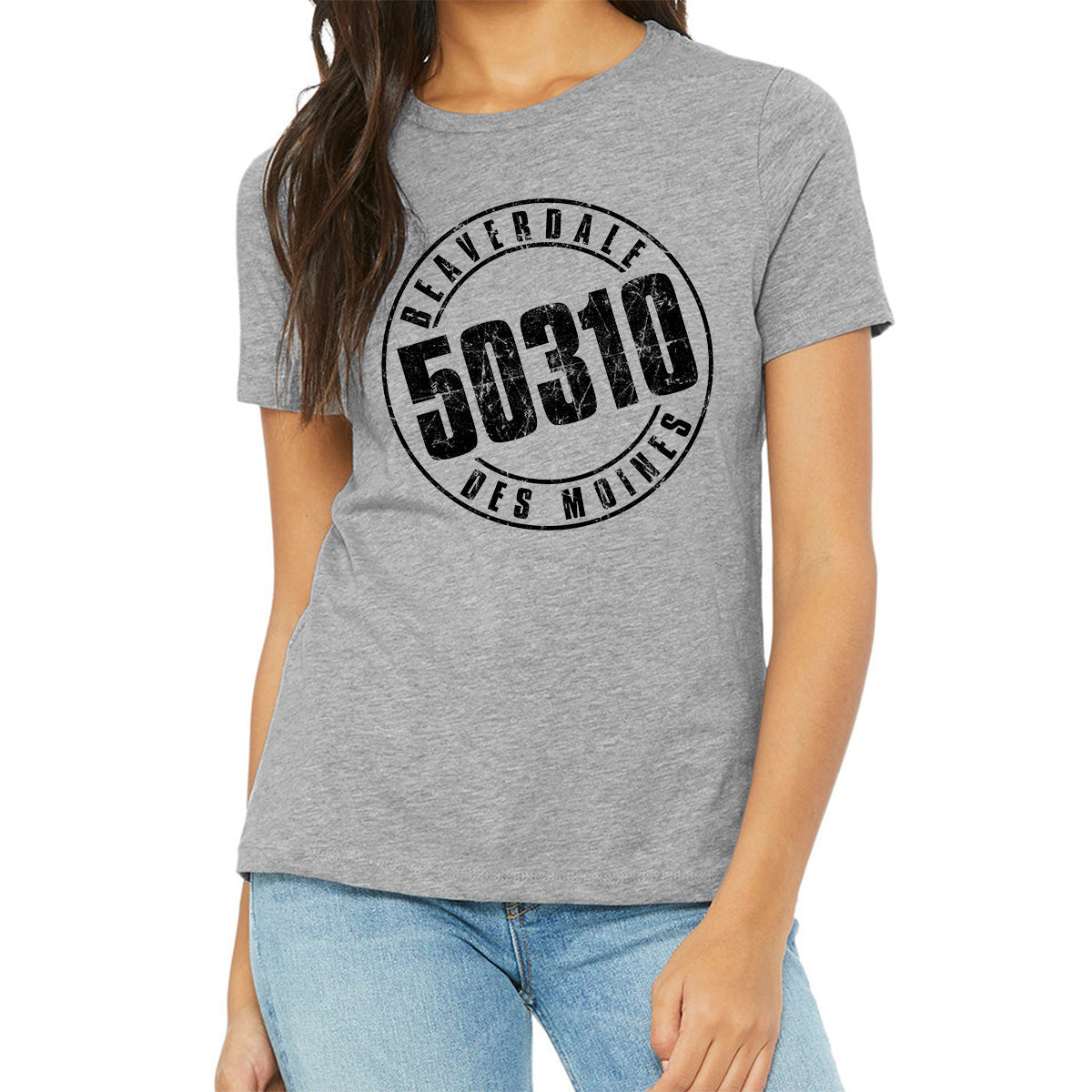 "50310" - Ladies' Relaxed Heather CVC Short-Sleeve T-Shirt