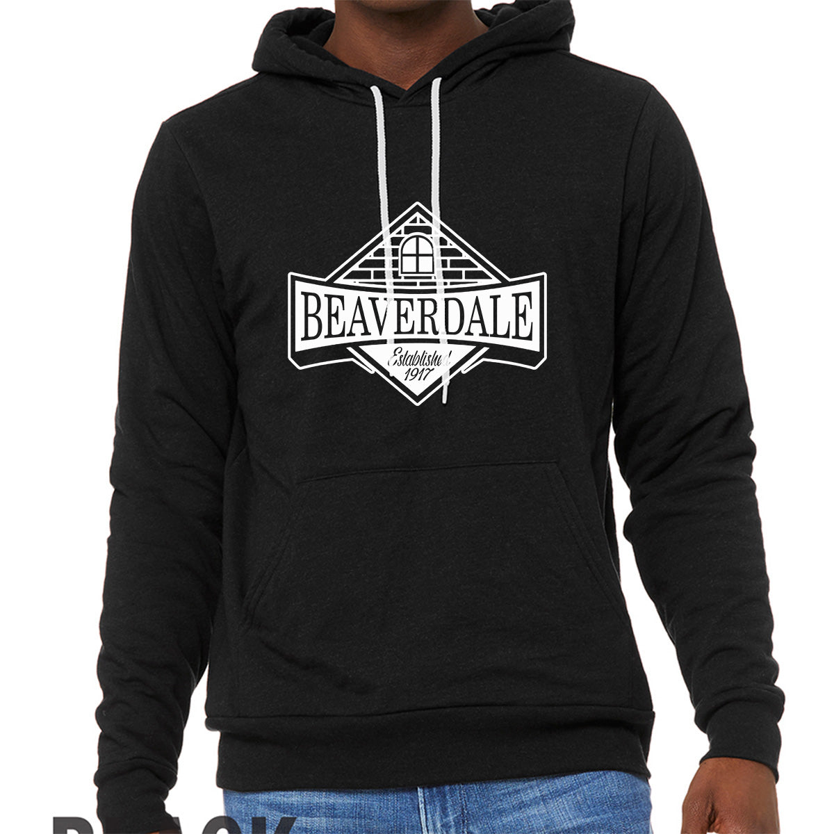 "Beaverdale Est. 1917 Crest" - Unisex Sponge Fleece Pullover Hoodie